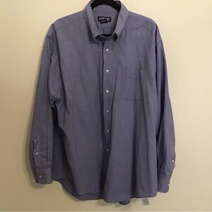 Lands’ End blue cotton Oxford shirt. 17 1/2 X 34 Regular